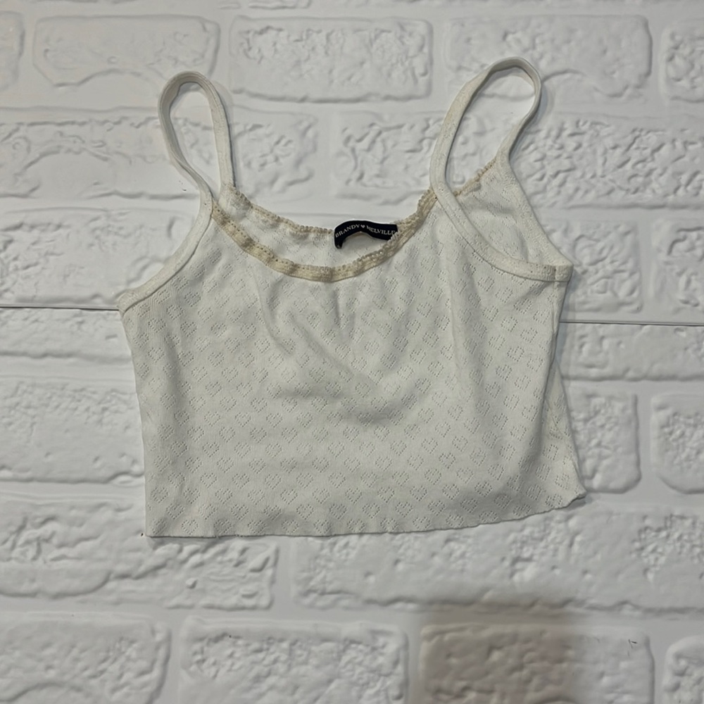 Brandy Melville White Lace Cami
